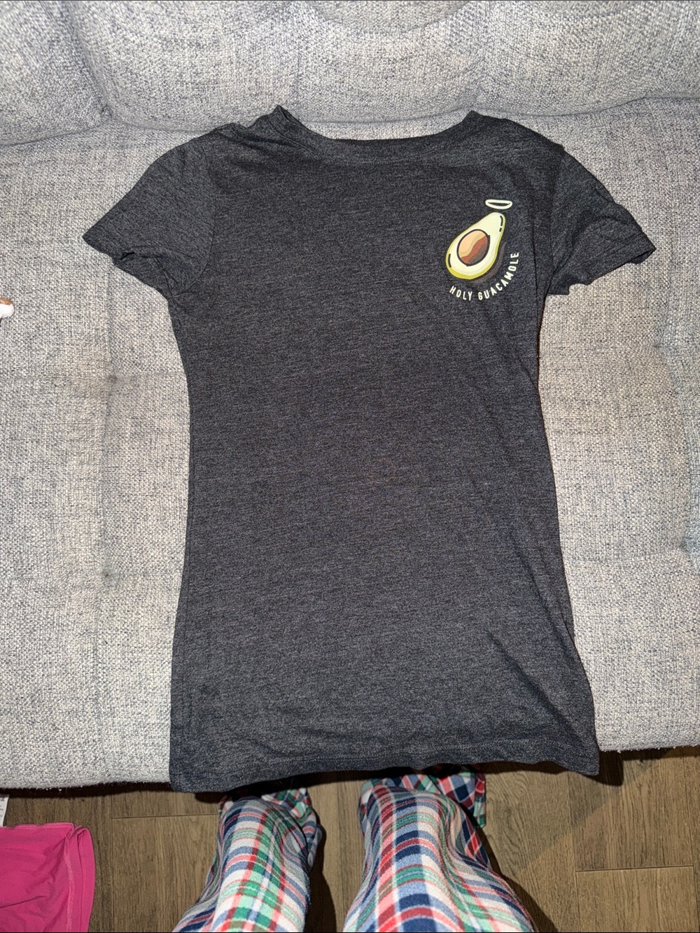 Free State Charcoal Tee with Avocado Graphic